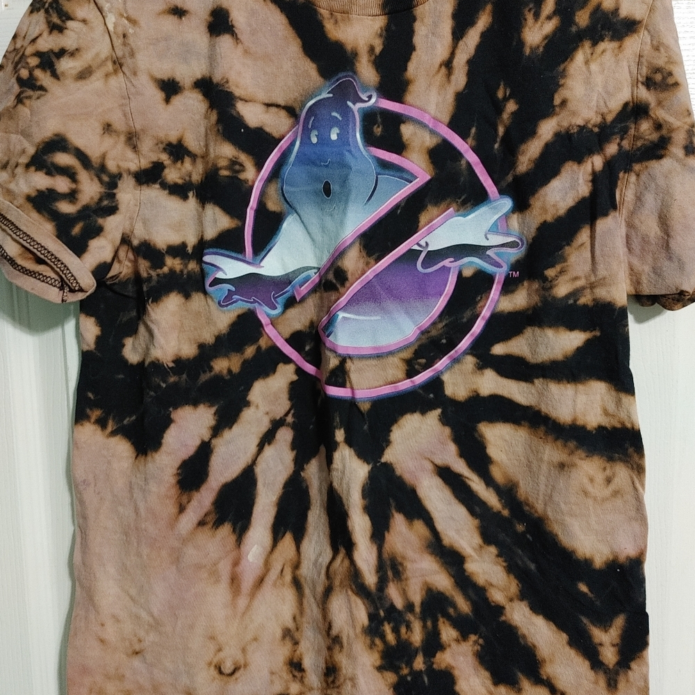 Ghostbusters Bleach Tie Dye Shirt